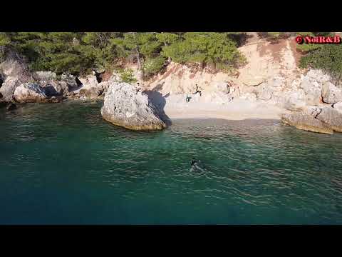 Croatian beach, Mala luka, Omiš