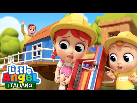 Ecco La Casetta Sull'albero 😁🌳 Cartoni Animati & Canzoni Bambini | Little Angel Italiano
