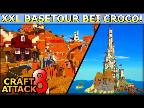 Basetour bei Croco! Er ist (fast) fertig + Orklager! - Minecraft Craft Attack 8 #257