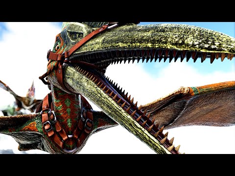 Ptero é MELHOR que Raptor? Pteranodontes vs T-Rex Albino - ARK Survival Evolved