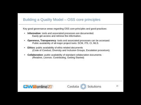 OW2online20: Ideas, Methods and Tools for OSS Compliance Assessment( Boris Baldassari )