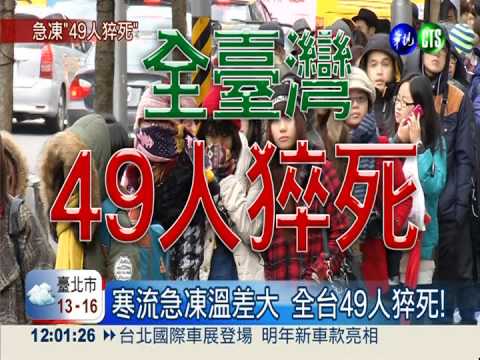 寒流急凍溫差大 全台49人猝死!