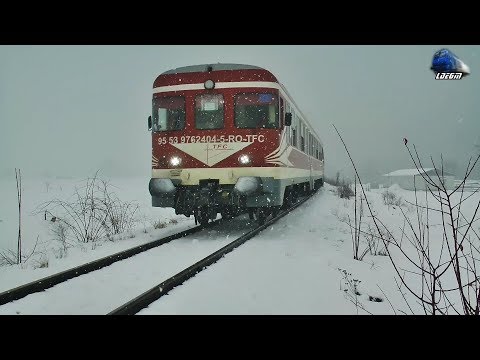 Automotor VT624 DMU/Diesel Triebwagen in Zăpadă/Snow in Defileul Crișului Repede - 20 January 2019