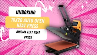 Unboxing-16x20 Ricoma Auto open Heatpress