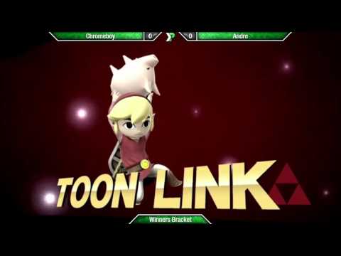 EVAC 15/4/16 - ChromeBoy (Toon Link) vs Andre (ZSS) - Smash 4 Wii U