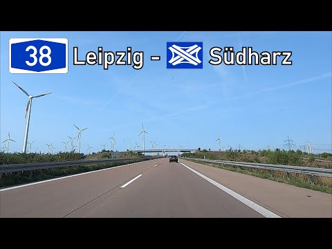 Germany: A38 Leipzig - Dreieck Südharz