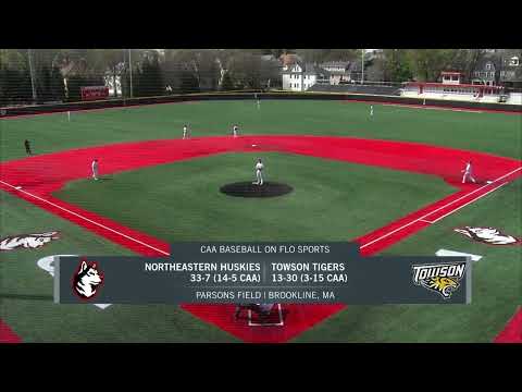 Highlights | Northeastern Baseball Double-Header vs. Towson | April 28, 2023
