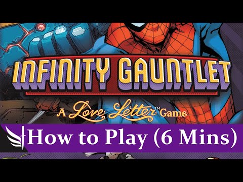 How to play Marvel Love Letter (Infinity Gauntlet) (6 minutes)