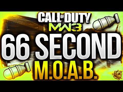 FAST 66 SECOND MOAB! - Crazy 66 SECOND MOAB on RESISTANCE! (COD MW3 Fast MOAB)