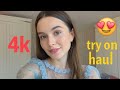 4K Fashion Micro Bikini Try On Haul Transparent Lingerie See Through Styles