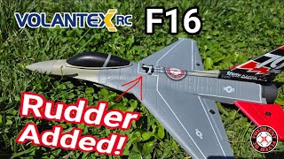 Volantex F16 Micro Brushless EDF Plane Rudder Added! 🔥🔥