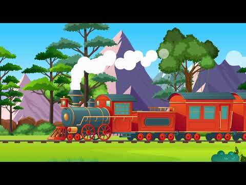 Le petit train 🚂 - Super chanson pour enfants et bébés 🚃 Comptine avec plein de wagons