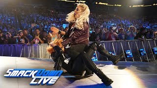 Charlotte Flair attacks Becky Lynch&#39;s injured knee: SmackDown LIVE, Jan. 29, 2019