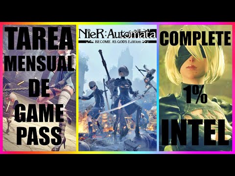 TAREA MENSUAL DE GAME PASS : COMPLETE 1% INTEL EN "NieR : Automata BECOME AS GODS Edition" .