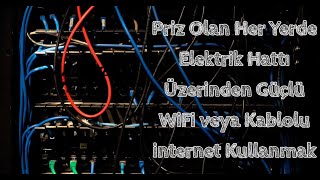 Priz Olan Her Yerde Elektrik Hattı Üzerinden Güçlü WiFi veya Kablolu internet Kullanmak