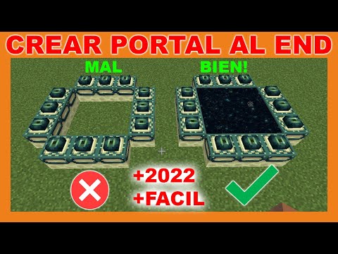 AOgameplayspain - ✅ HOW TO MAKE a PORTAL to the END in MINECRAFT CREATIVE [+FACIL +2022 +portal al end no funciona] ✅