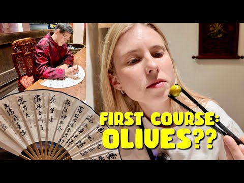 Thumbnail for They CALLIGRAPHY THE MENU on a FAN?? Fujian’s first EVER Michelin Starred restaurant...