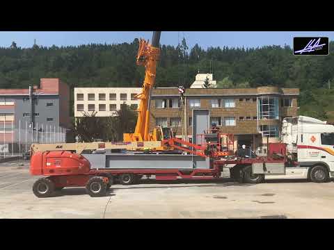 Construcción de la cubierta en la Plaza Euskadi de Zalla