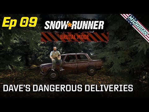 SnowRunner | Brutal Mode | Episode 08 - Michigan - Dave's Dangerous Deliveries