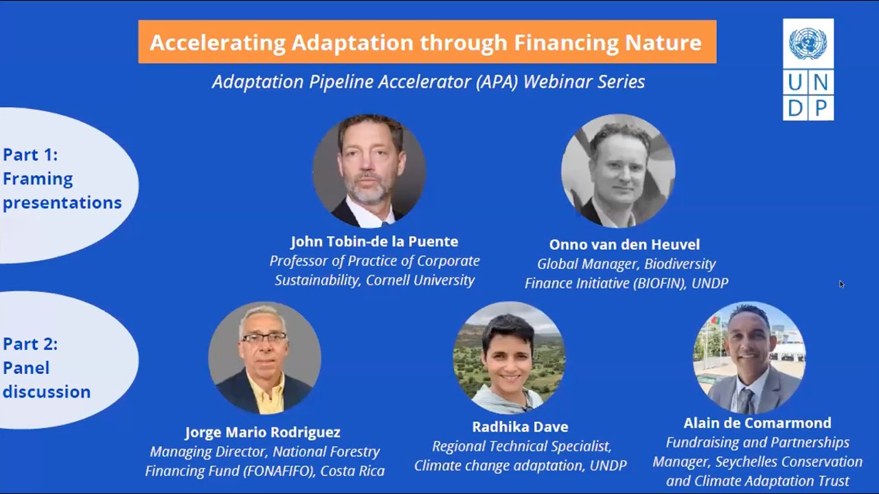 Webinar: Accelerating Adaptation through Financing Nature