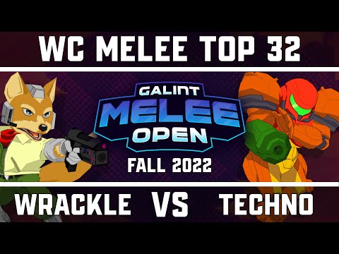 Wrackle (Fox) vs techno (Samus) - West Coast Melee Top 32 Losers - GMO Fall '22