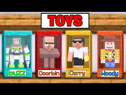 We Turned into TOYS in Minecraft..