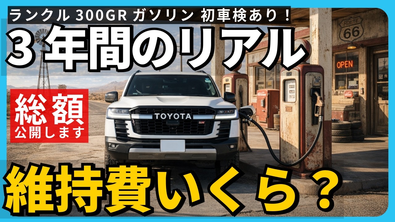 【ランクル300】3年でいくら？車検あり維持費を全部公開｜リアルすぎる総額