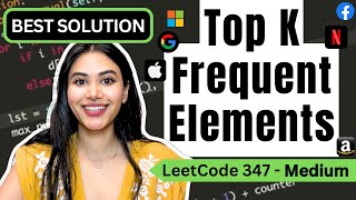 Top K Frequent Elements - LeetCode 347 - Python #leetcode #blind75 #heap