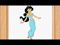 How to Draw Disney's Princess Jasmine || step by step ||