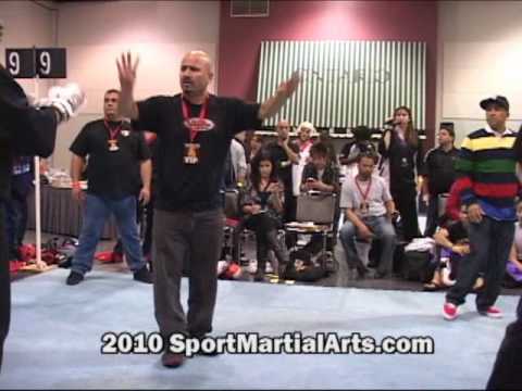 Peter Chartouni v Alex Lane - Men's team sparring - 2010 Compete Nationals