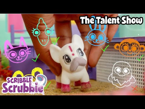 THE HAUNTED TALENT SHOW | Crayola Scribble Scrubbies | Cartoons for Kids
