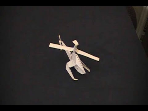 Origami Make A Paper Helicopter Video Demonstration By