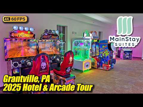 MainStay Suites (Grantville PA), August 2025 hotel & arcade tour, new 4K full walkthrough & review