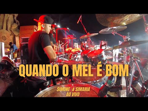 QUANDO O MEL É BOM AO VIVO EM  BARRETOS 2021 - MARCELO FALCÃO COM SIMONE E SIMARIA