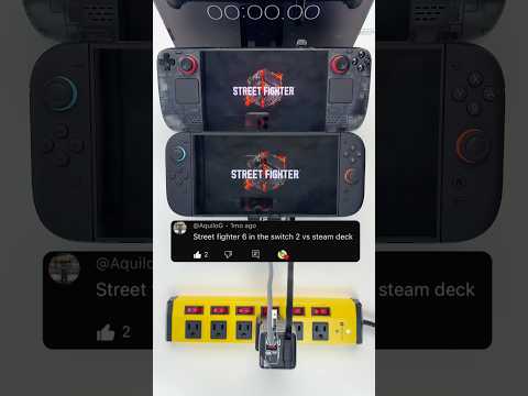 Street Fighter 6 Switch 2 vs Steam Deck Battery Life Test #streetfighter6 #switch2 #steamdeck