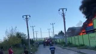 Bafra Osb'de Yangın