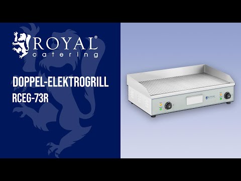 Video - Doppel-Elektrogrill - 400 x 730 mm - Royal Catering - 2 x 2,200 W