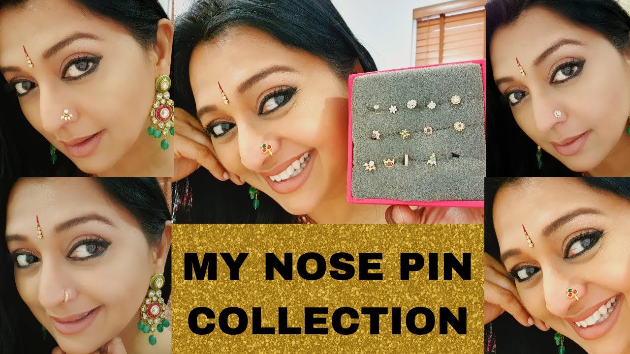 MY NOSE PIN COLLECTION | SNEAK PEEK INTO NOSE RING COLLECTION | GAYATRI JAYARAM MOOKUTHI COLLECTION