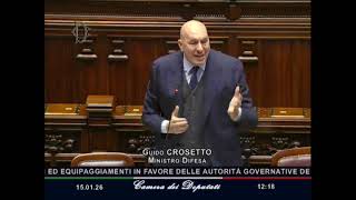 IL MINISTRO CROSETTO RISPONDE AL QUESTION TIME SULL'UCRAINA ALLA CAMERA DEI DEPUTATI