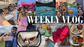 Week in the Life Vlog | Pregnancy Updates, Visiting Family, Baby Clothes Haul, Date Nights, & More