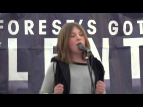Rebecca Wise Singing Beautiful by Christina Aguilera at Forest's Got Talent Contest