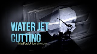 Water Jet Cutting - Cutting steel with 60,000 PSI water