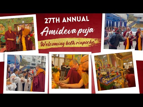 Welcoming Ven Dubseng & lodroe Rabsal rinpoche in 27th Annual amideva puja at braka gumba 