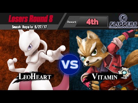 Smash Royale 5/27/17 - Losers Round 8 - LeoHeart (Mewtwo) vs. Vitamin (Fox)
