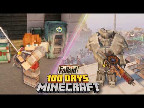 Mình Sinh Tồn 100 Ngày Minecraft Hậu Tận Thế FALLOUT !!