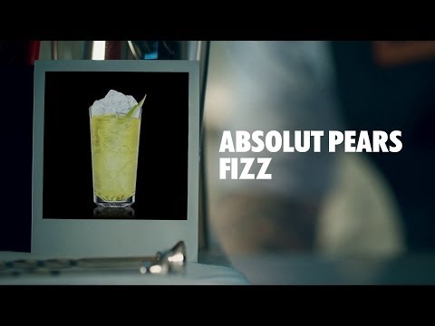 ABSOLUT PEARS FIZZ DRINK RECIPE - HOW TO MIX