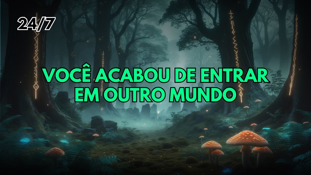 🌌 Floresta Encantada com Runa Brilhante | Magia Ancestral em Loop Relaxante 24h