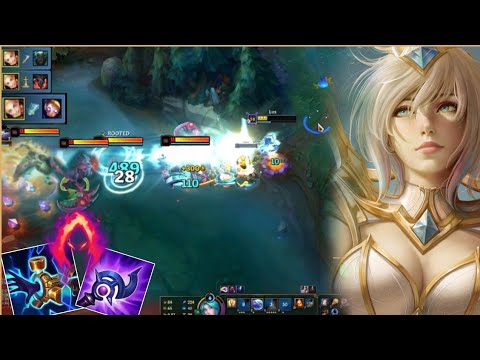 LUX GamePlay  - I carried 1v5 with DarkHarvest!  /LUX VS Ziggs - League Of Legends
