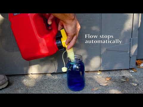 No Spill Gas Can Product Demonstration