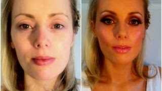 Bridal Beach babe Makeup Tutorial 2 - defined smokey with tan for blue/green eyes